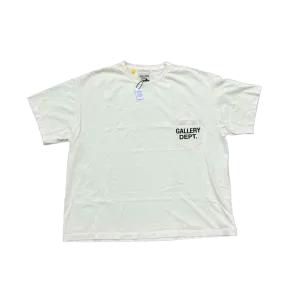 Gallery DEPT. T-Shirt POCKET LOGO Cream New Size M