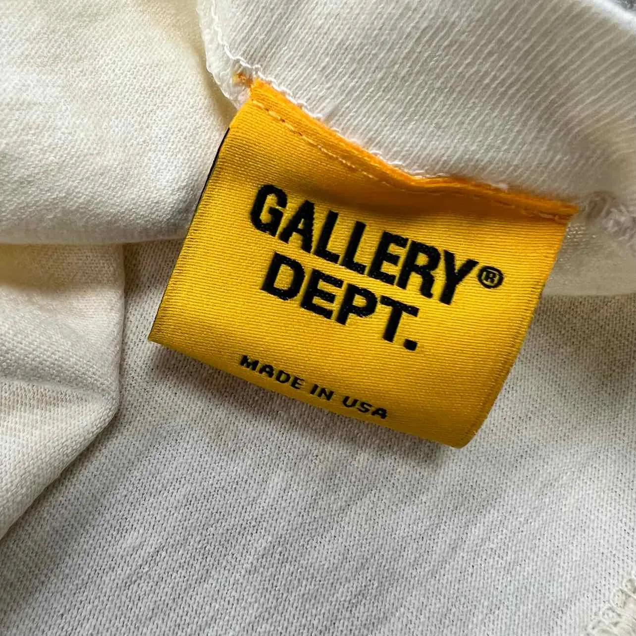 Gallery DEPT. T-Shirt POCKET LOGO Cream New Size M