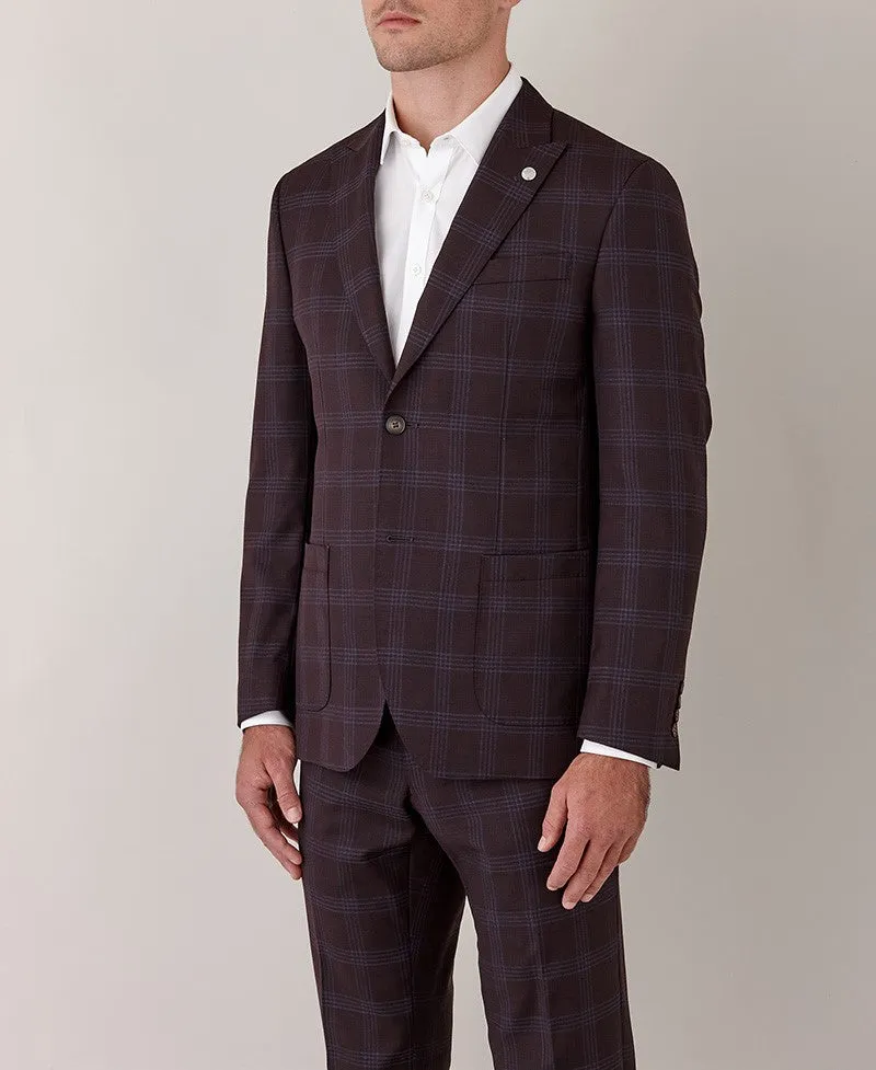 Gibson - Cerium/Caper Suit  - Mahogany/Sky Windowpane Check