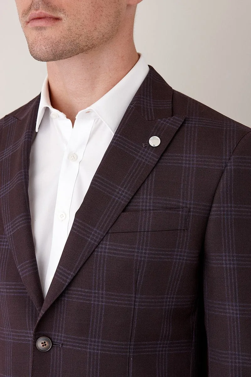 Gibson - Cerium/Caper Suit  - Mahogany/Sky Windowpane Check