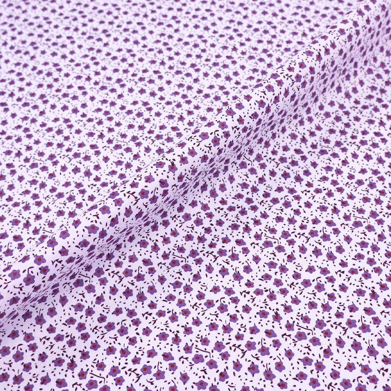 Great Value - Wide Width Floral Cotton - Fried Egg Flower - Purple