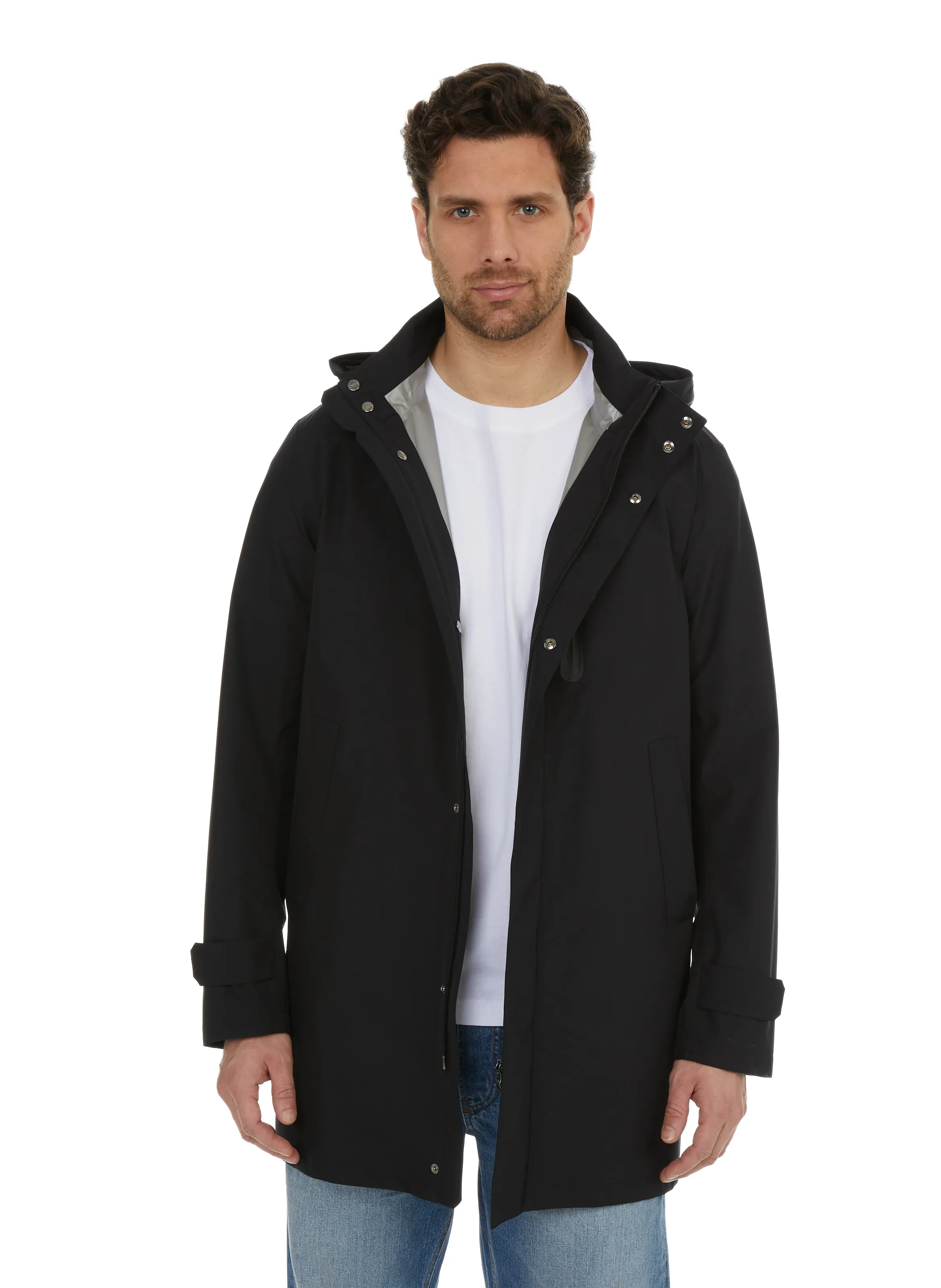 HERNO  Waterproof Long Jacket - Black