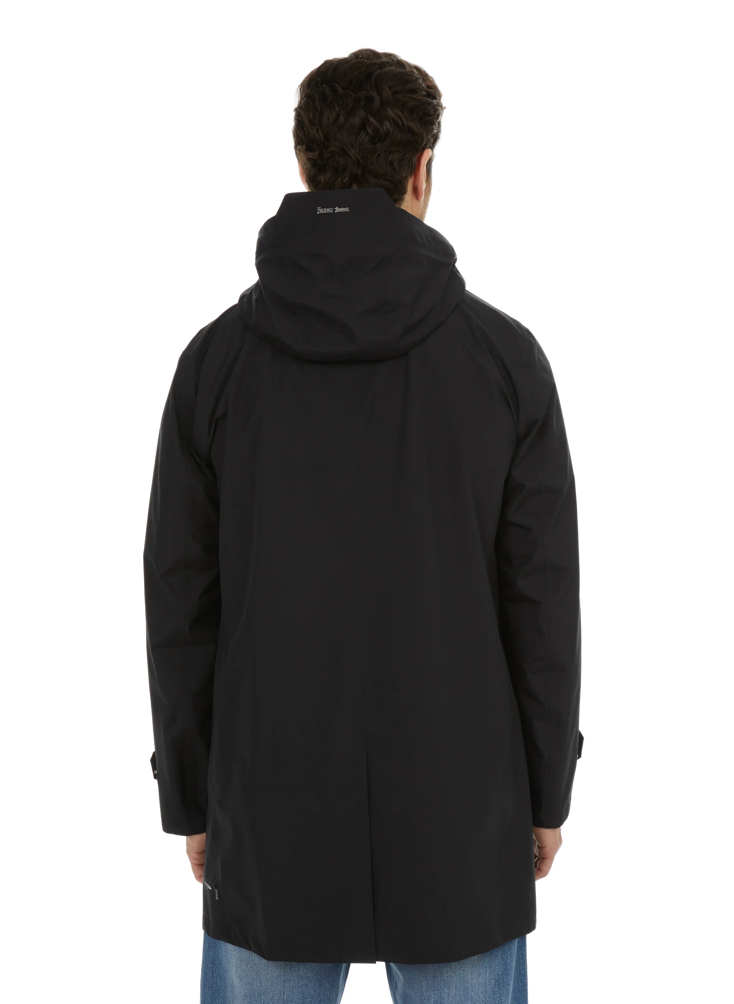 HERNO  Waterproof Long Jacket - Black