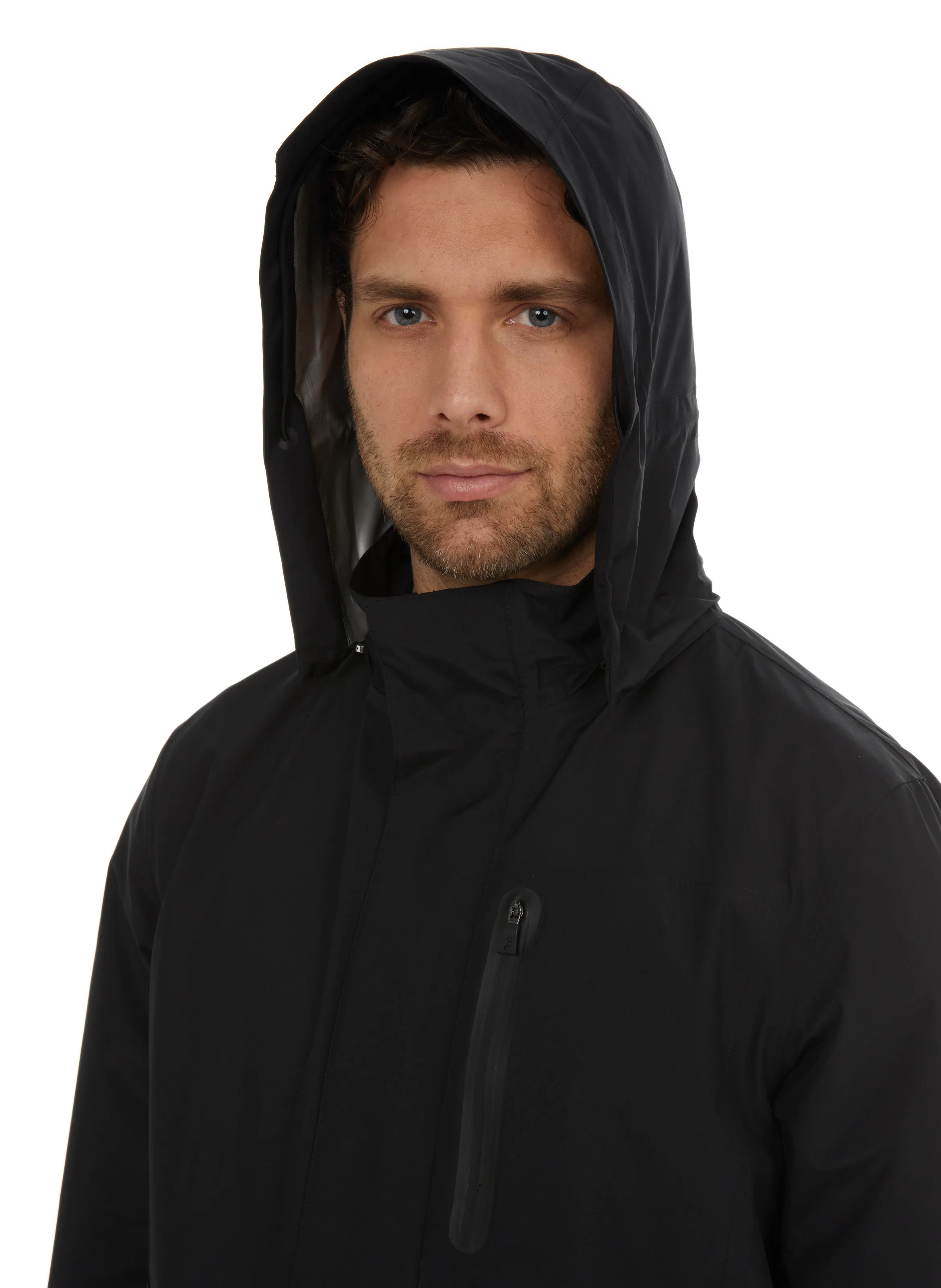 HERNO  Waterproof Long Jacket - Black