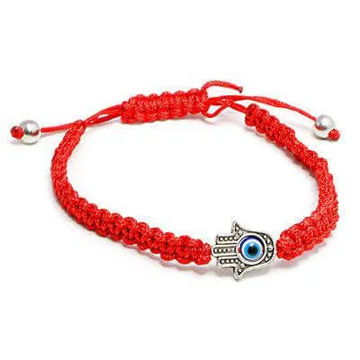 Kabbalah Blessed Red String Hamsa Wrist Bracelet Evil Eye Charm From The Holy Land