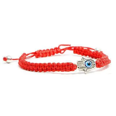 Kabbalah Blessed Red String Hamsa Wrist Bracelet Evil Eye Charm From The Holy Land