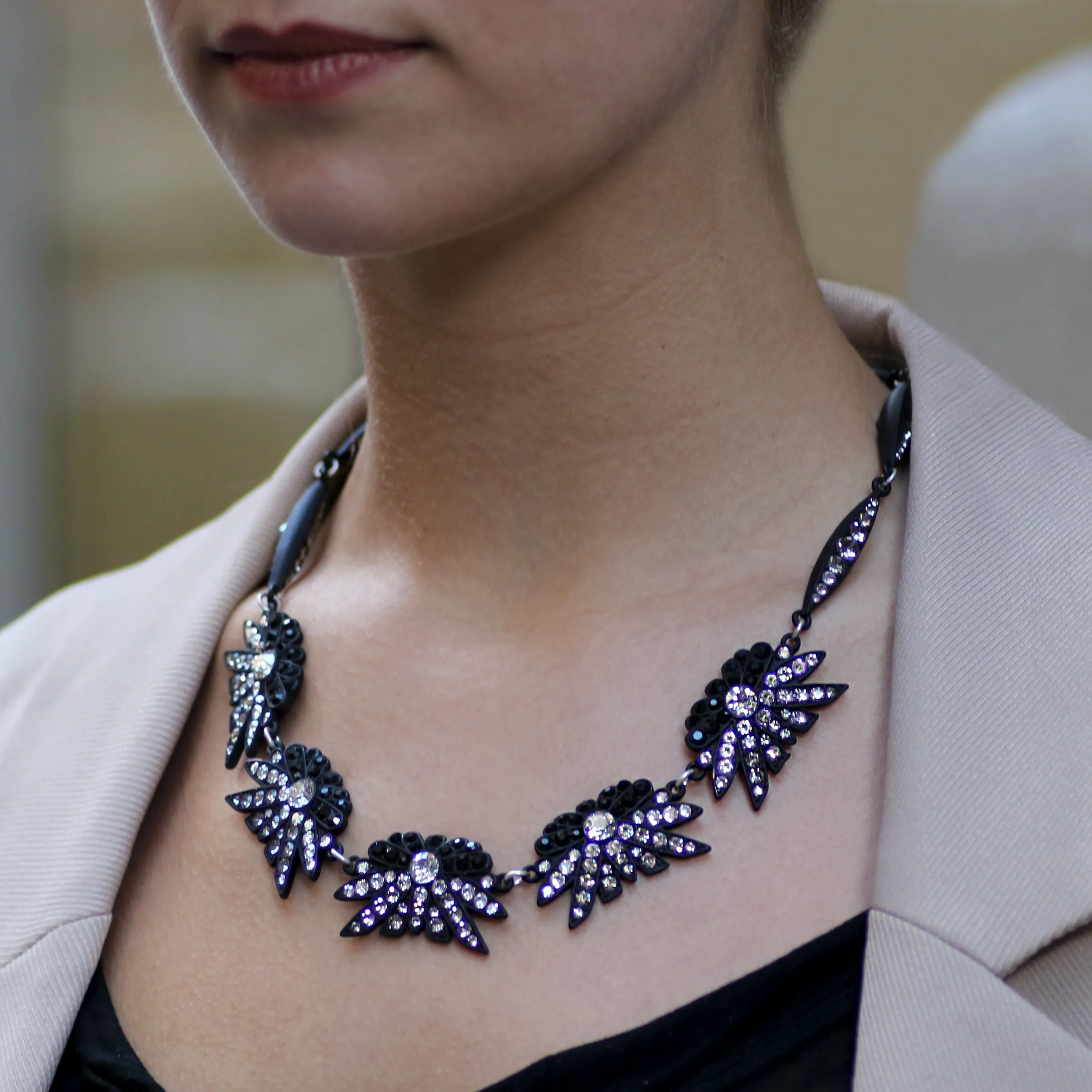 Larkspur Ombre Necklace - Black