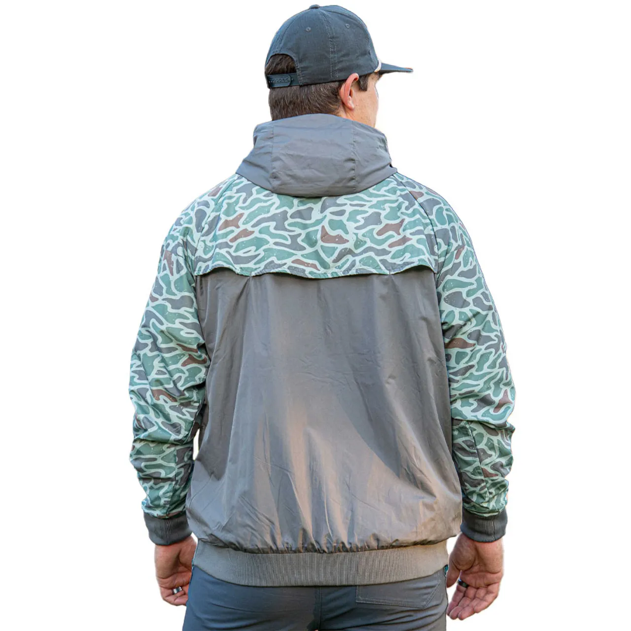 Men's Burlebo Windbreaker - Retro Duck Camo