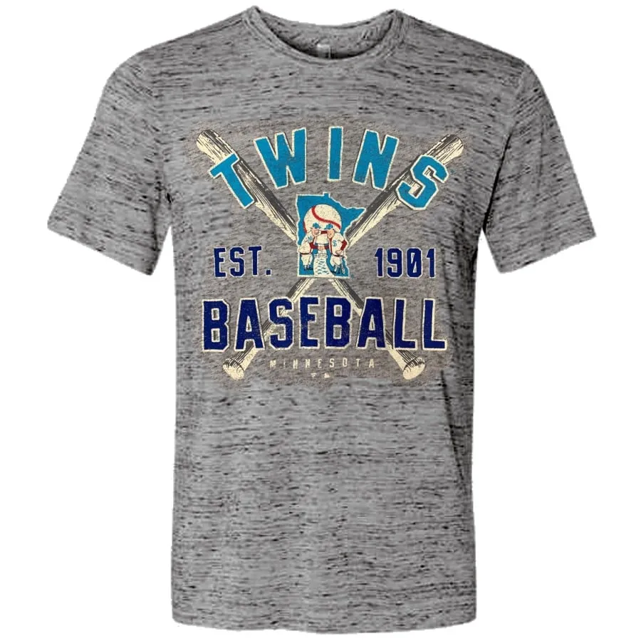 Minnesota Twins Fanatics Streak of Wins Speckled T-Shirt