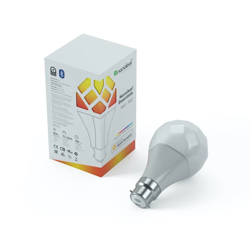 Nanoleaf Essentials Smart Bulb A60 | B22