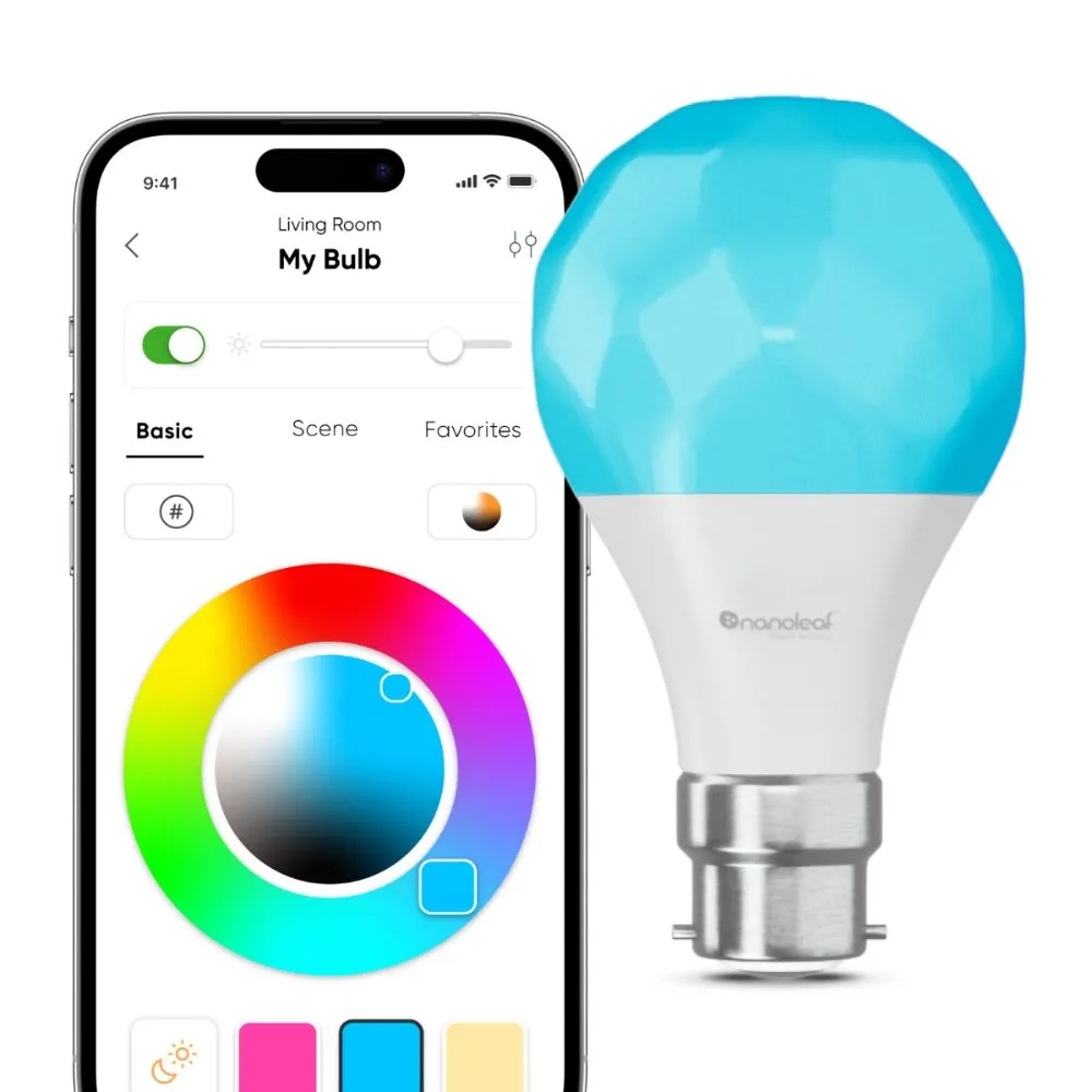 Nanoleaf Essentials Smart Bulb B22 (Matter Compatible) - 3 Pack