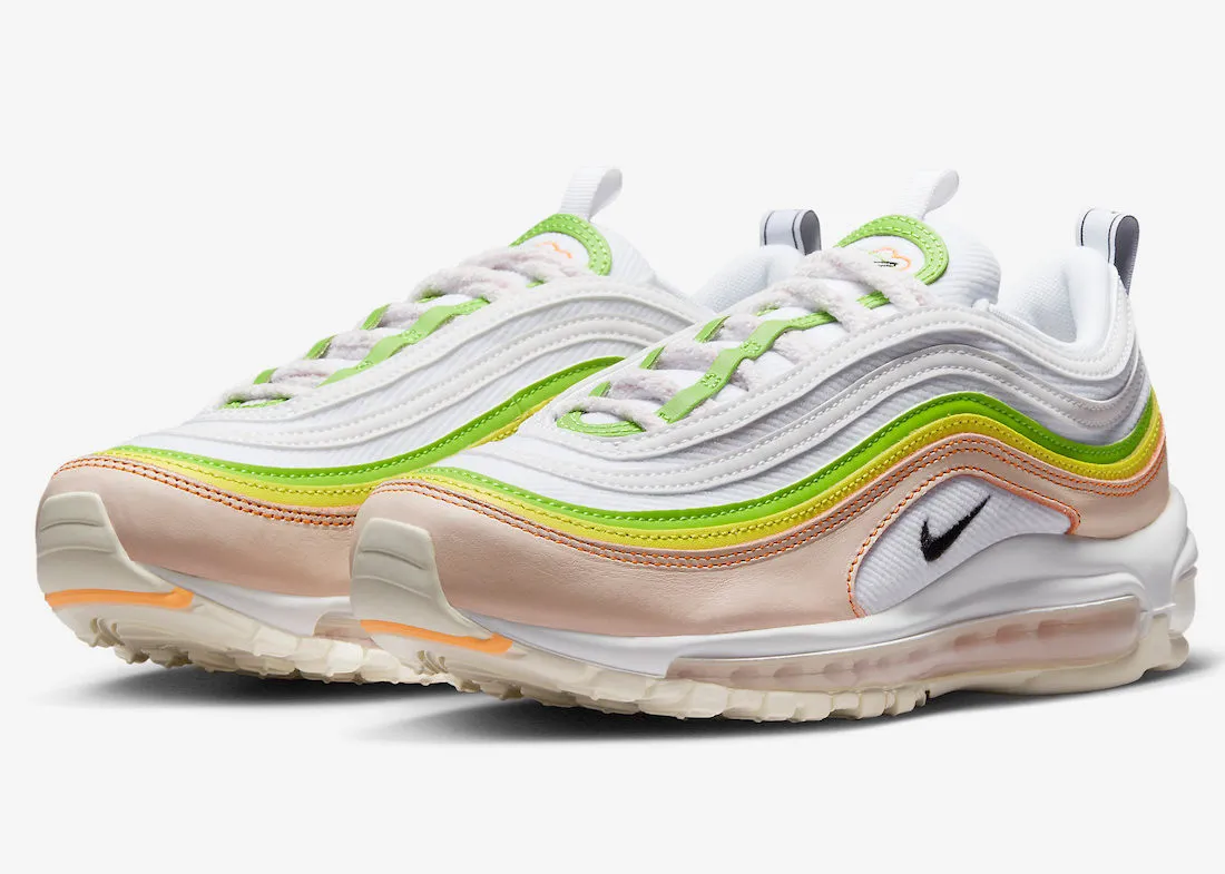 Nike Air Max 97 Feel Love White Pearl Pink Action Green Black FD0870-100