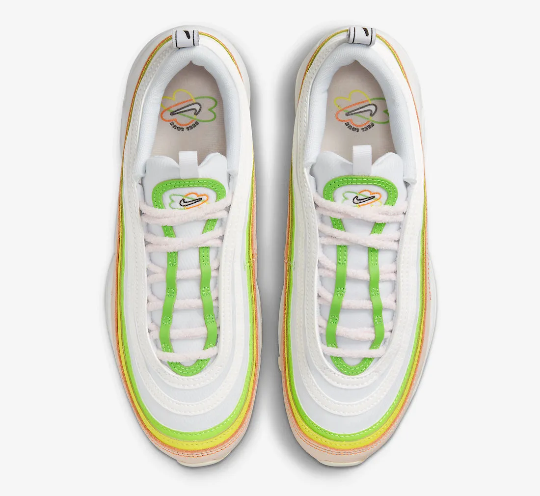 Nike Air Max 97 Feel Love White Pearl Pink Action Green Black FD0870-100