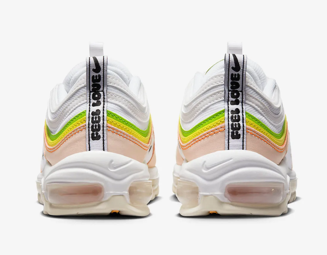 Nike Air Max 97 Feel Love White Pearl Pink Action Green Black FD0870-100