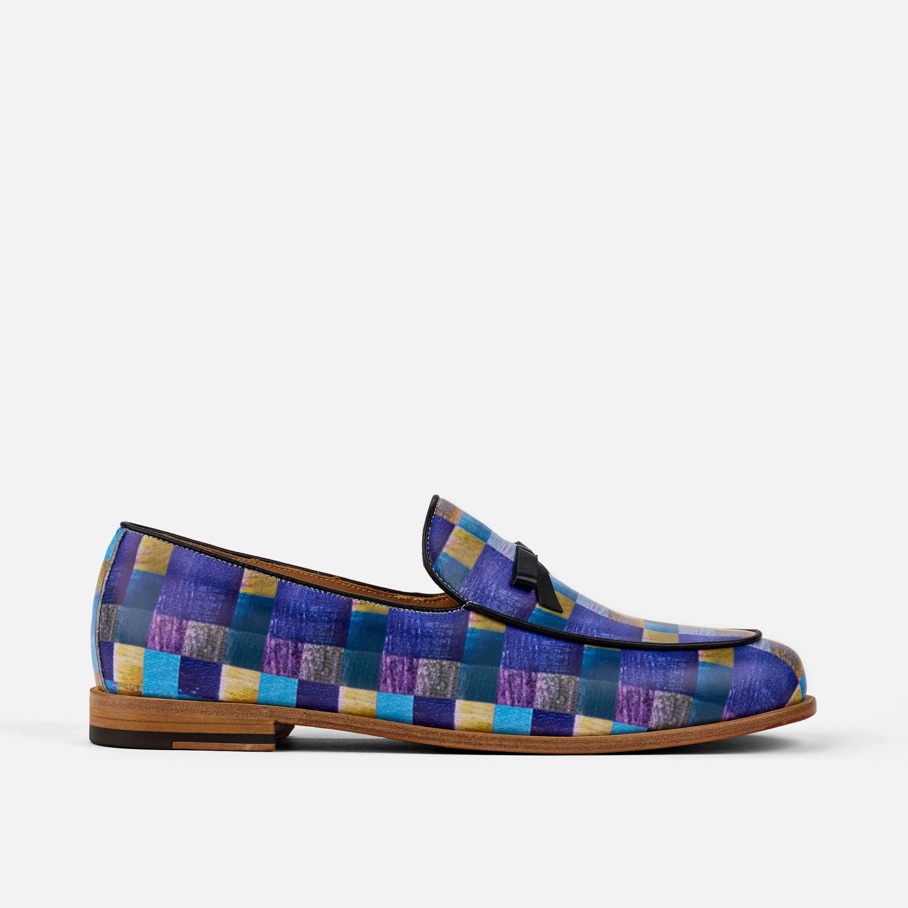 Odell Purple Rain Leather Belgian Loafers