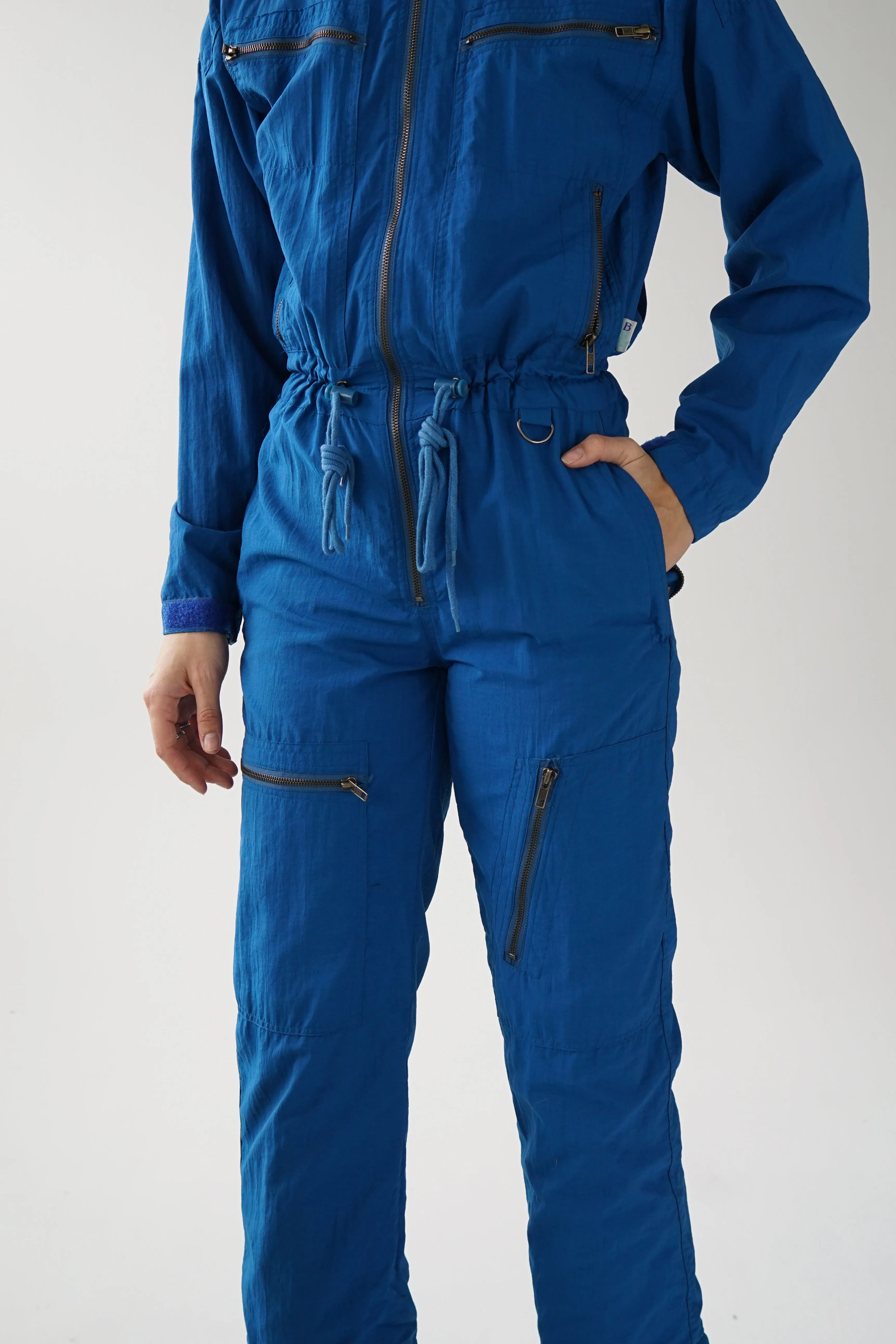 One piece Boca Bay ski suit, snow suit mince résistant à l'eau bleu turquoise pour femme taille XS