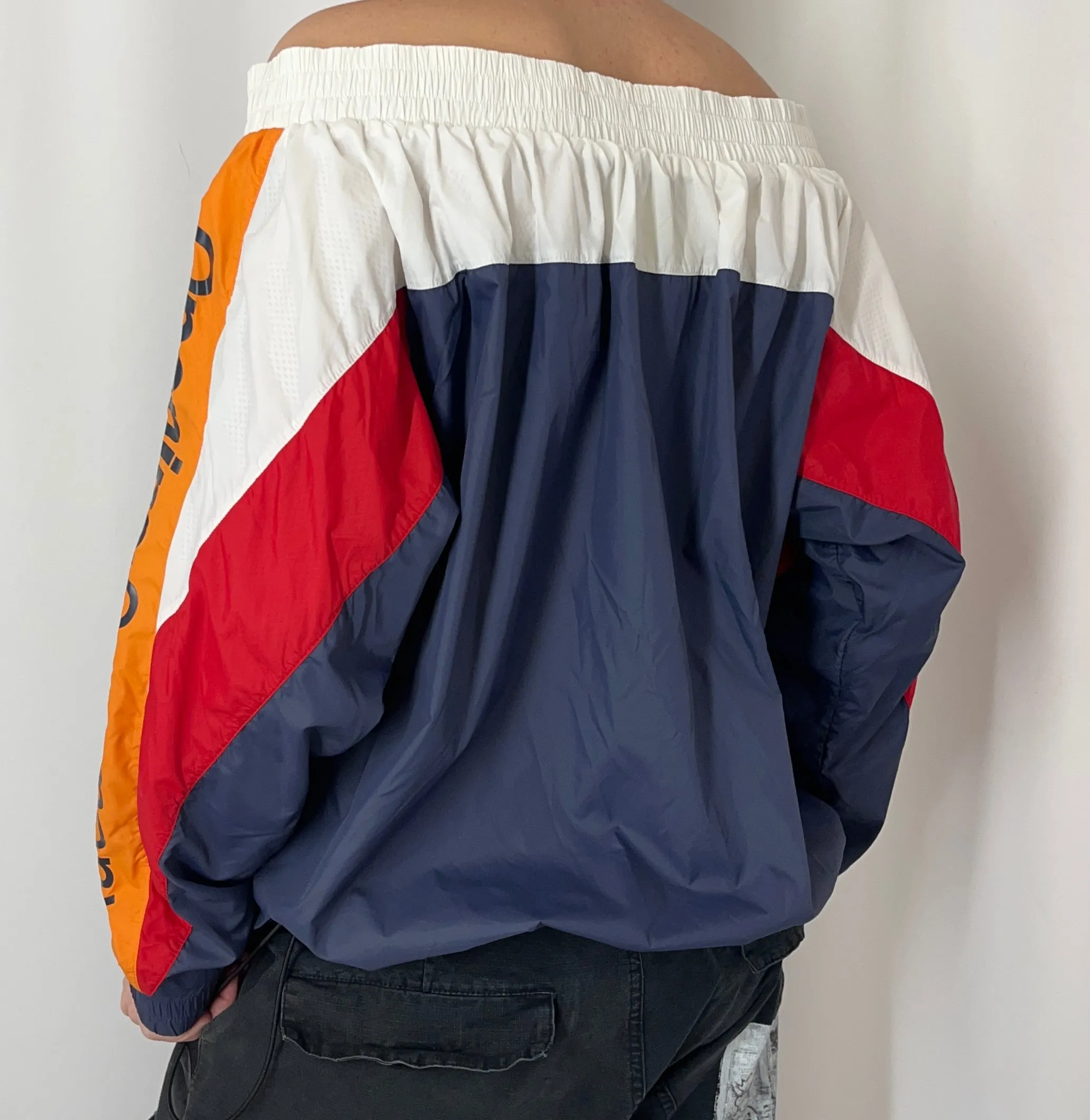 Opening Ceremony Off-The-Shoulder Windbreaker