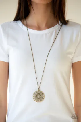 Paparazzi Mandala Melody - Brass - Necklace & Earrings