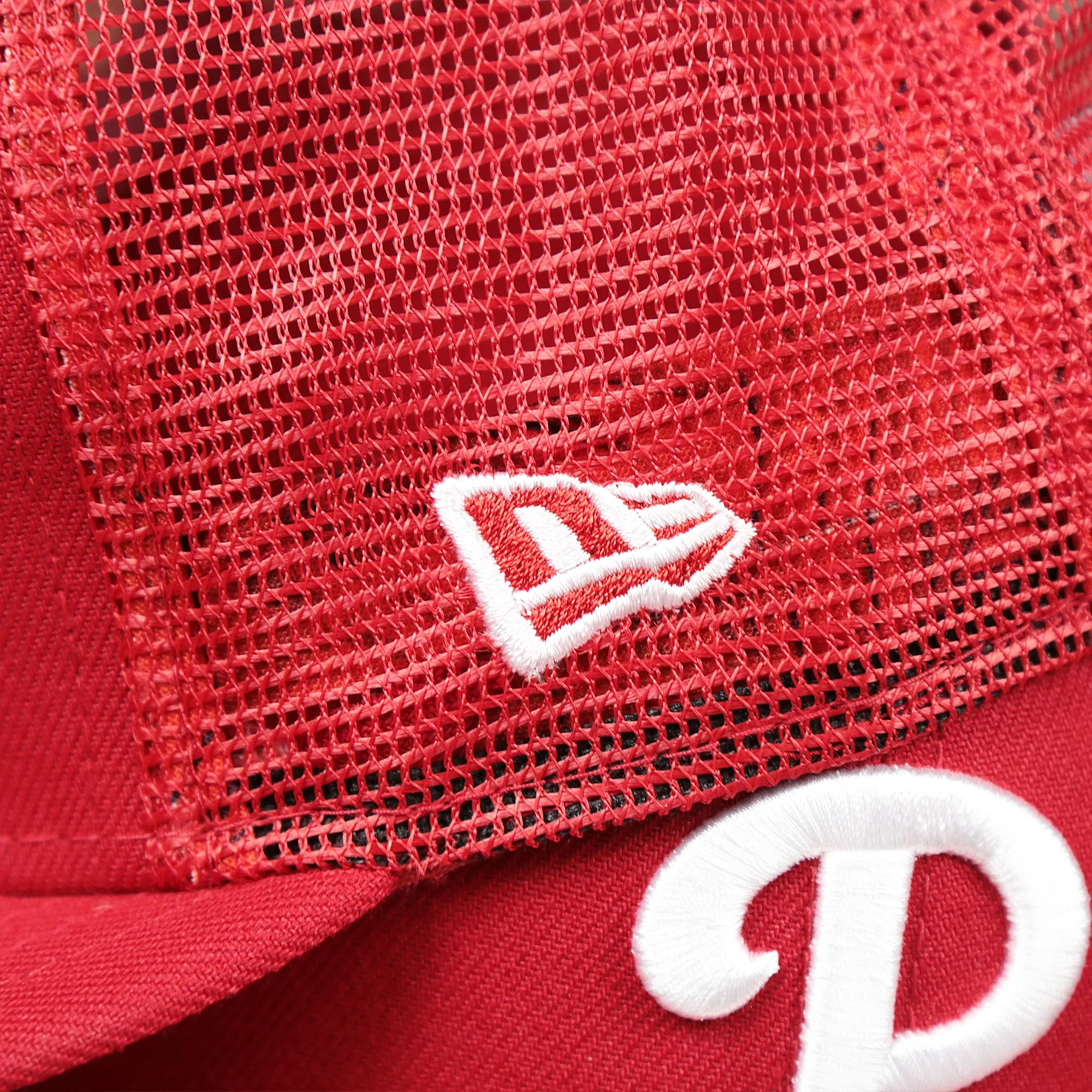 Philadelphia Phillies Metallic All Star Game MLB 2022 Side Patch 9Fifty Mesh Snapback | ASG 2022 Red Trucker Hat