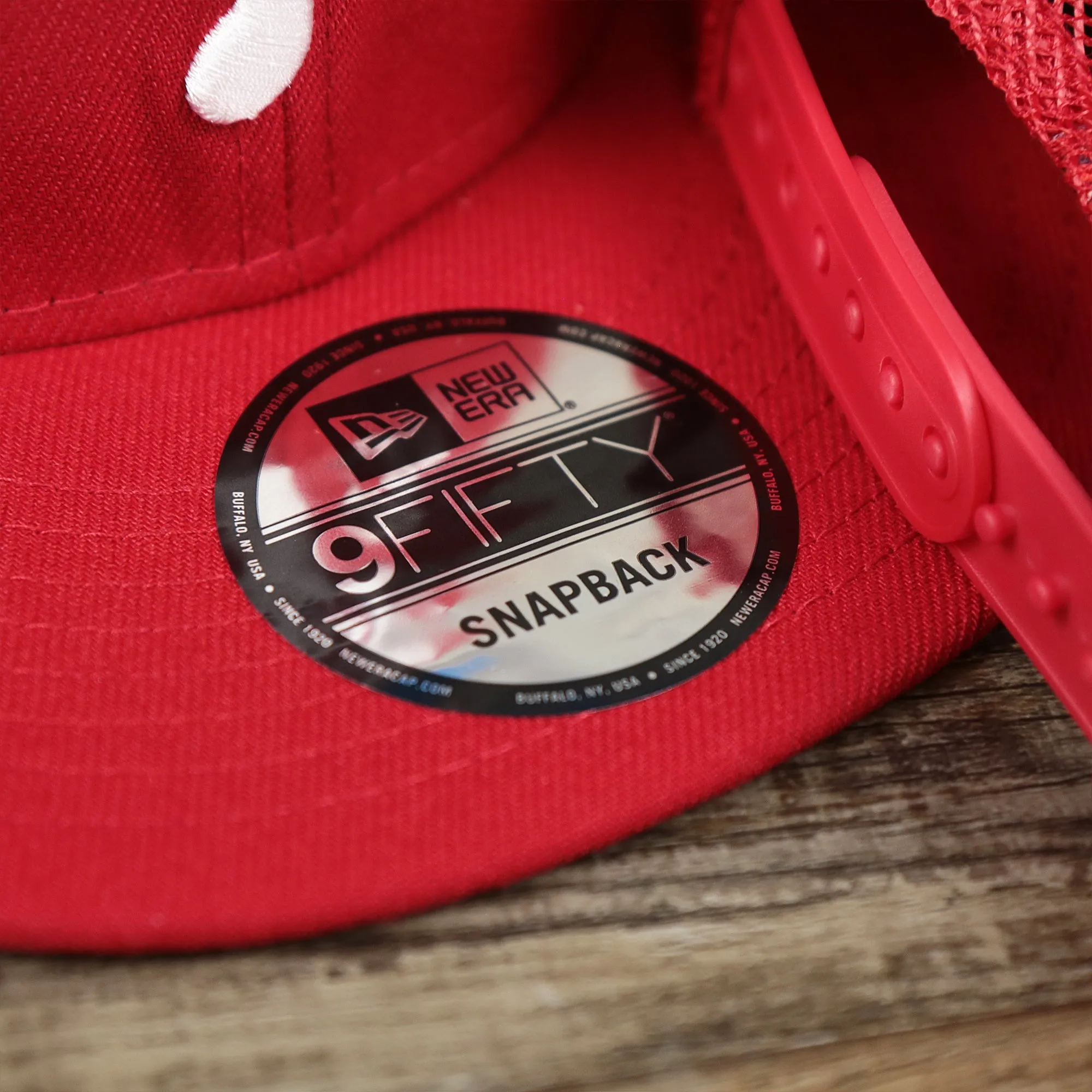 Philadelphia Phillies Metallic All Star Game MLB 2022 Side Patch 9Fifty Mesh Snapback | ASG 2022 Red Trucker Hat