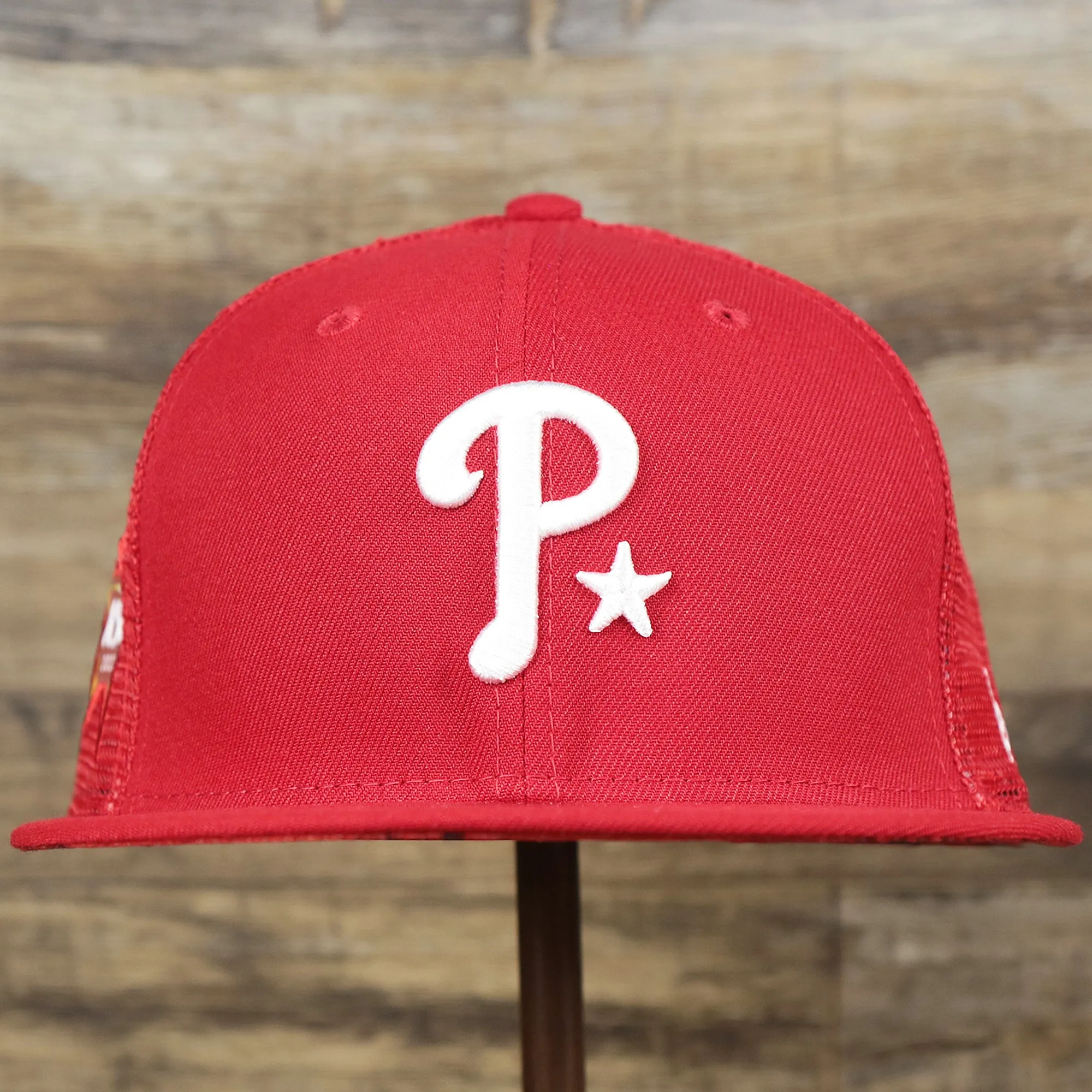 Philadelphia Phillies Metallic All Star Game MLB 2022 Side Patch 9Fifty Mesh Snapback | ASG 2022 Red Trucker Hat