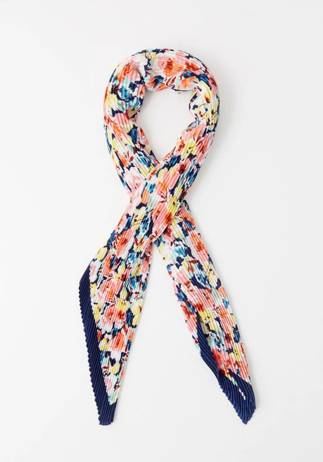 Pleasted Flower Bandana