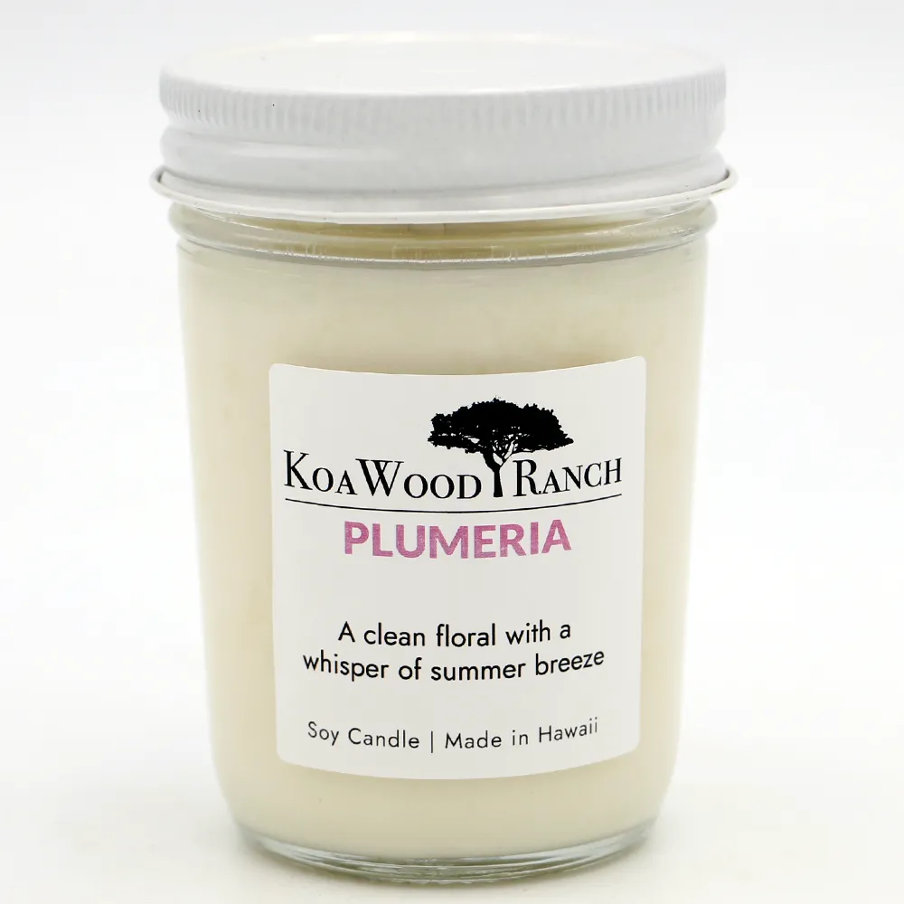 Plumeria soy candle