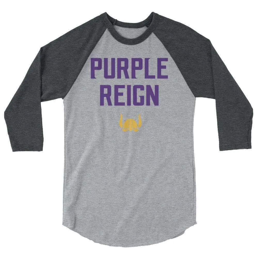 Purple Reign Minnesota Vikings Men's/Unisex Raglan