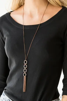 Ready, Set, GEO! Copper ~ Paparazzi Necklace