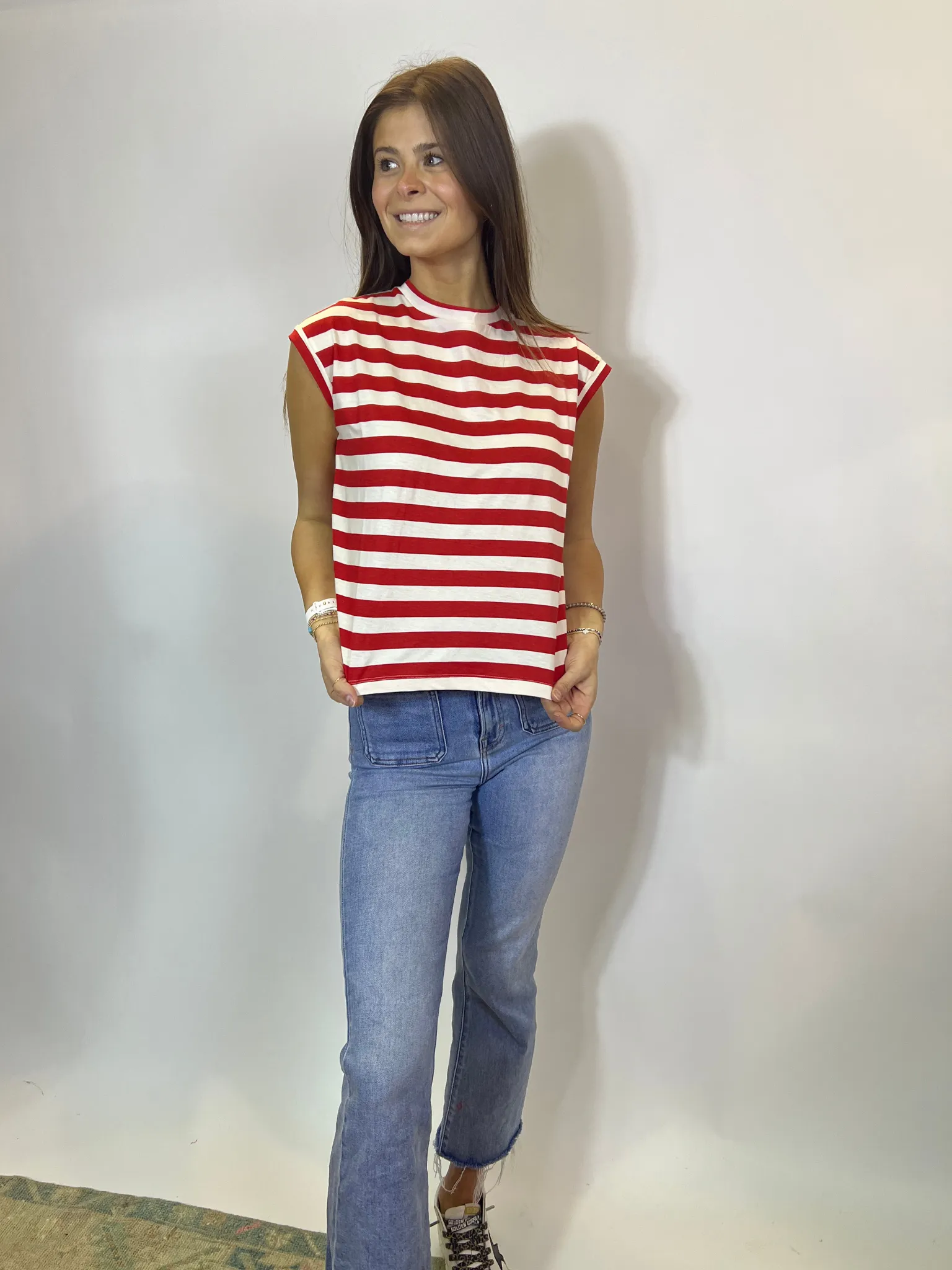 Red Stripe Tee