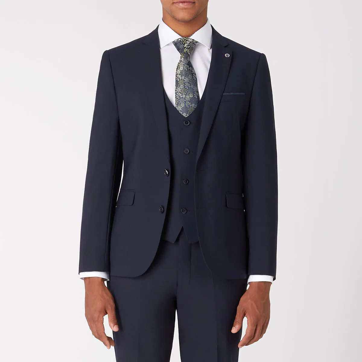 Remus - Luca Slim 3 Piece Suit in Navy