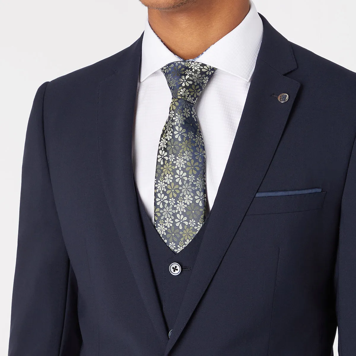 Remus - Luca Slim 3 Piece Suit in Navy