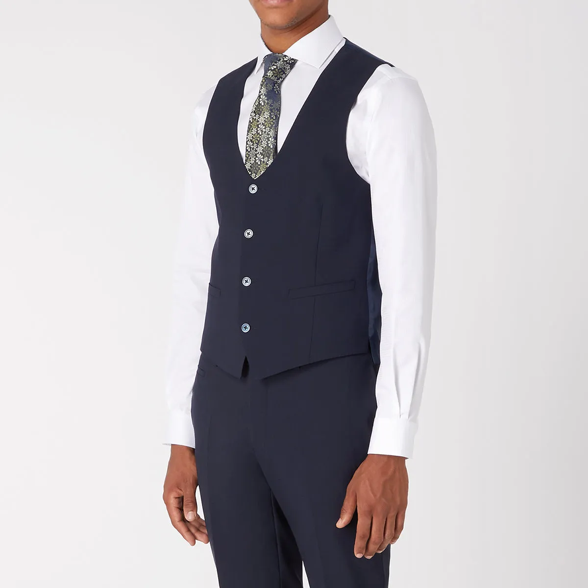 Remus - Luca Slim 3 Piece Suit in Navy