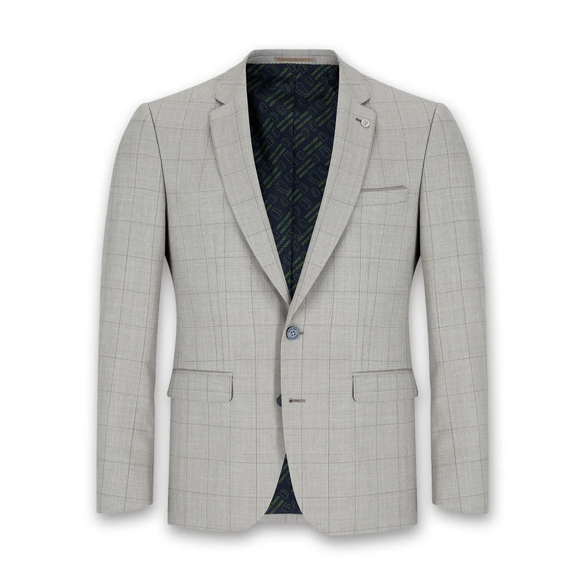 Remus - Lucian Slim 3 Piece Suit in Beige