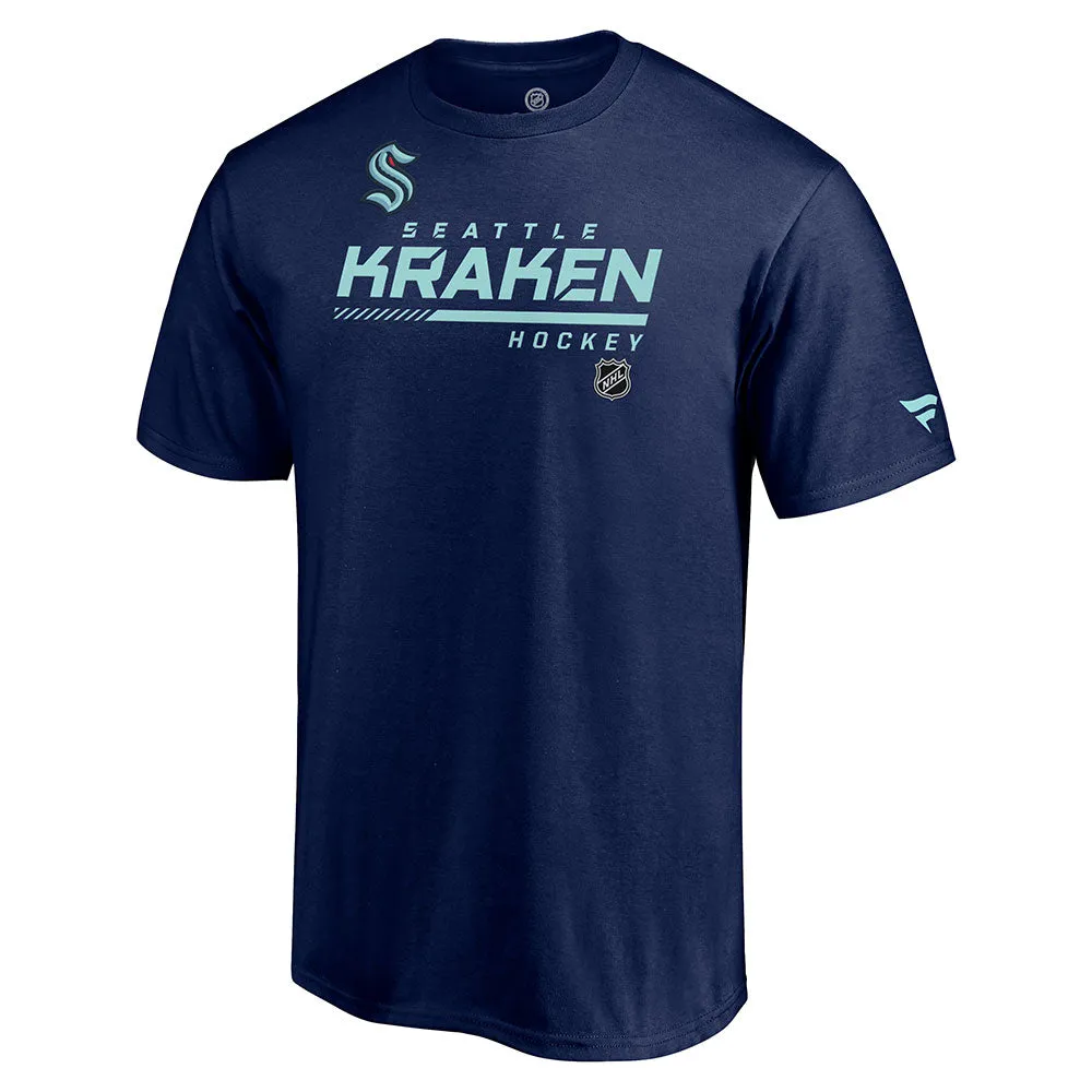 SEATTLE KRAKEN FANATICS MEN'S AUTHENTIC PRO LOCKER ROOM SPEED T SHIRT