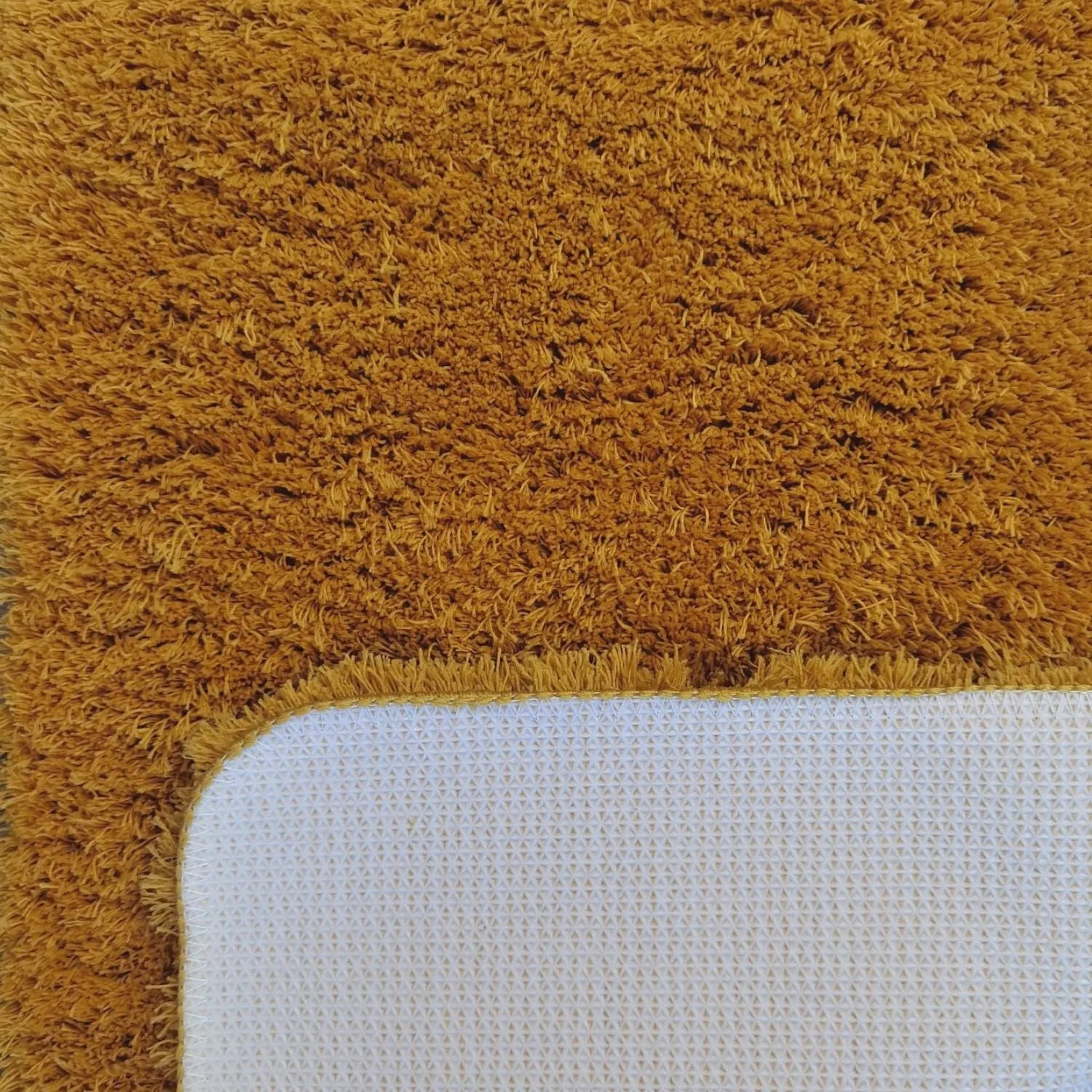 Soft Polyester Bath Mat - Ochre