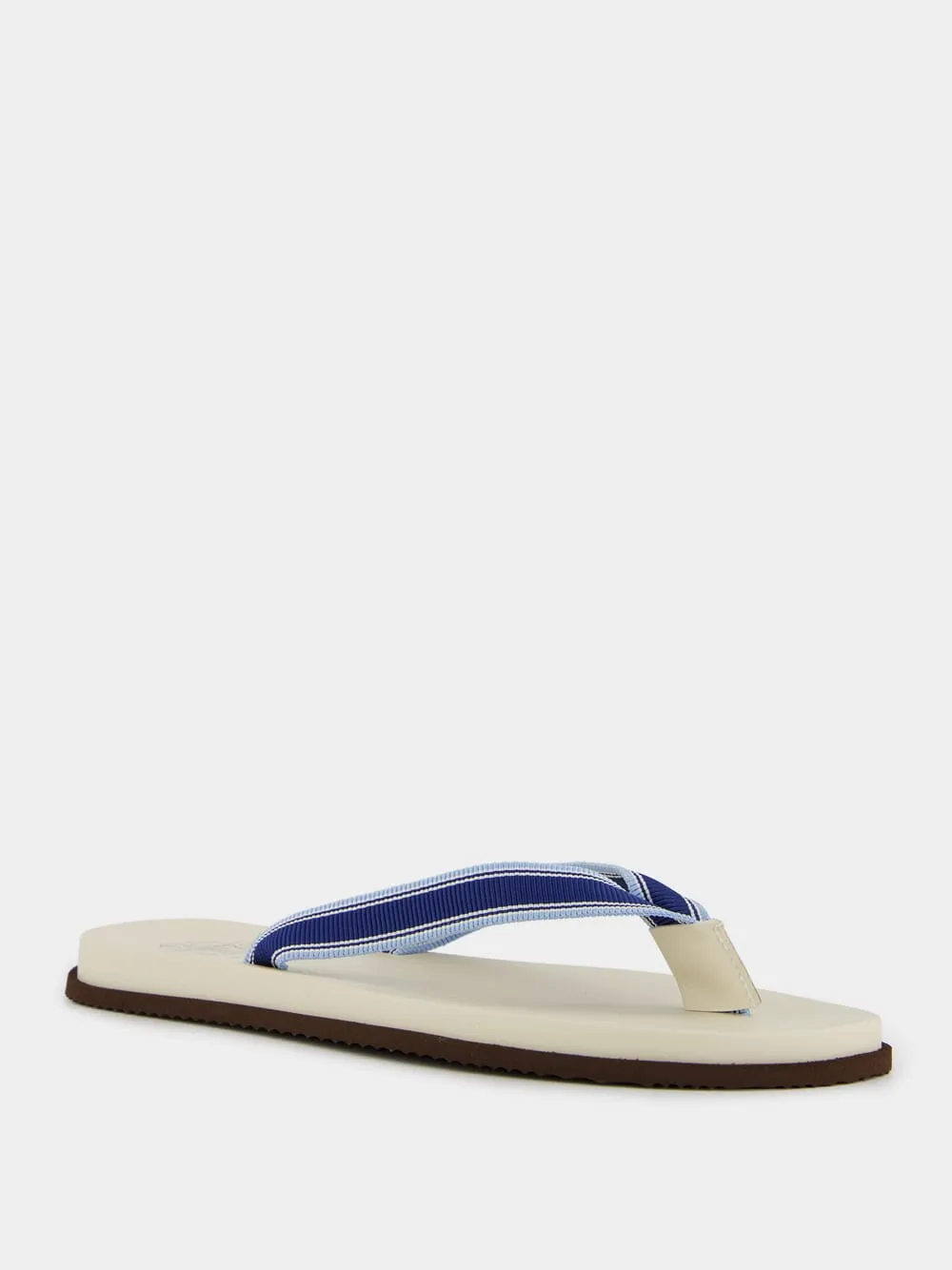 Striped Grosgrain Flip-Flops