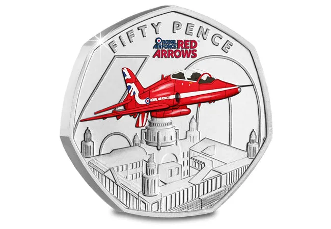 The Red Arrows 60th Season Colour 50p Set