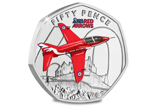 The Red Arrows 60th Season Colour 50p Set