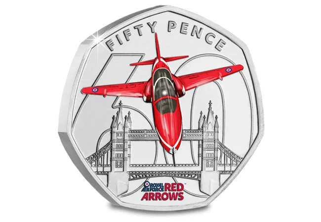 The Red Arrows 60th Season Colour 50p Set