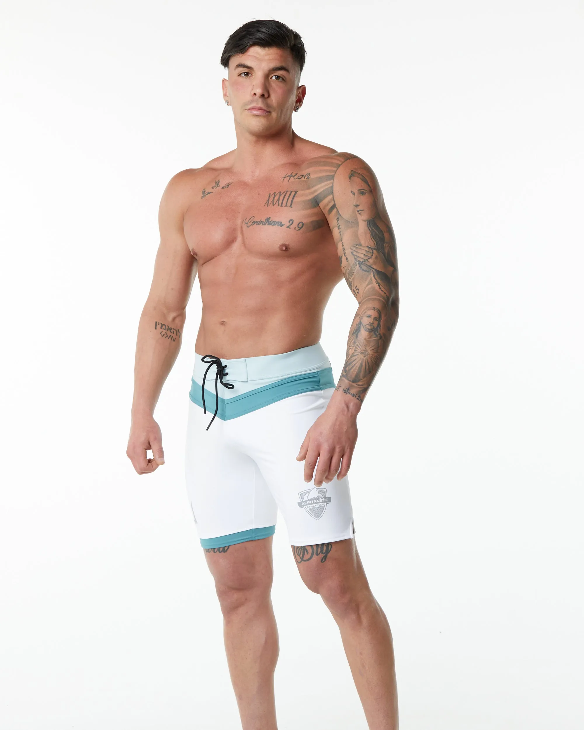 Trident Competition Short - White