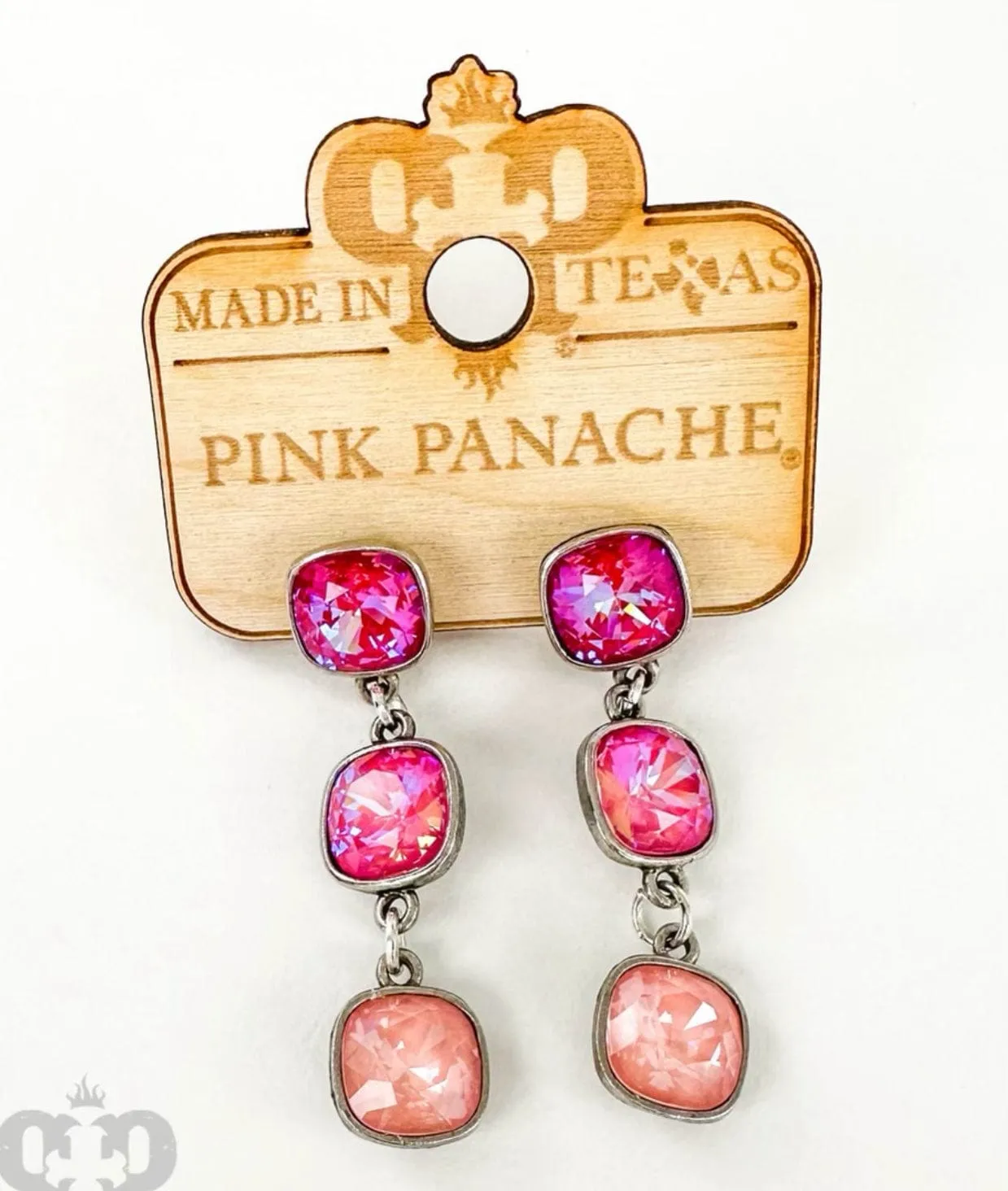 Triple Pink Earrings - Pink Panache