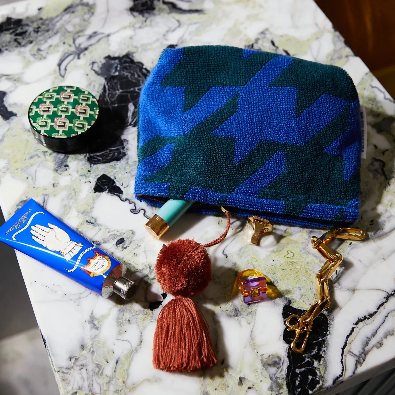 Vinita Terry Pouch - Lapis