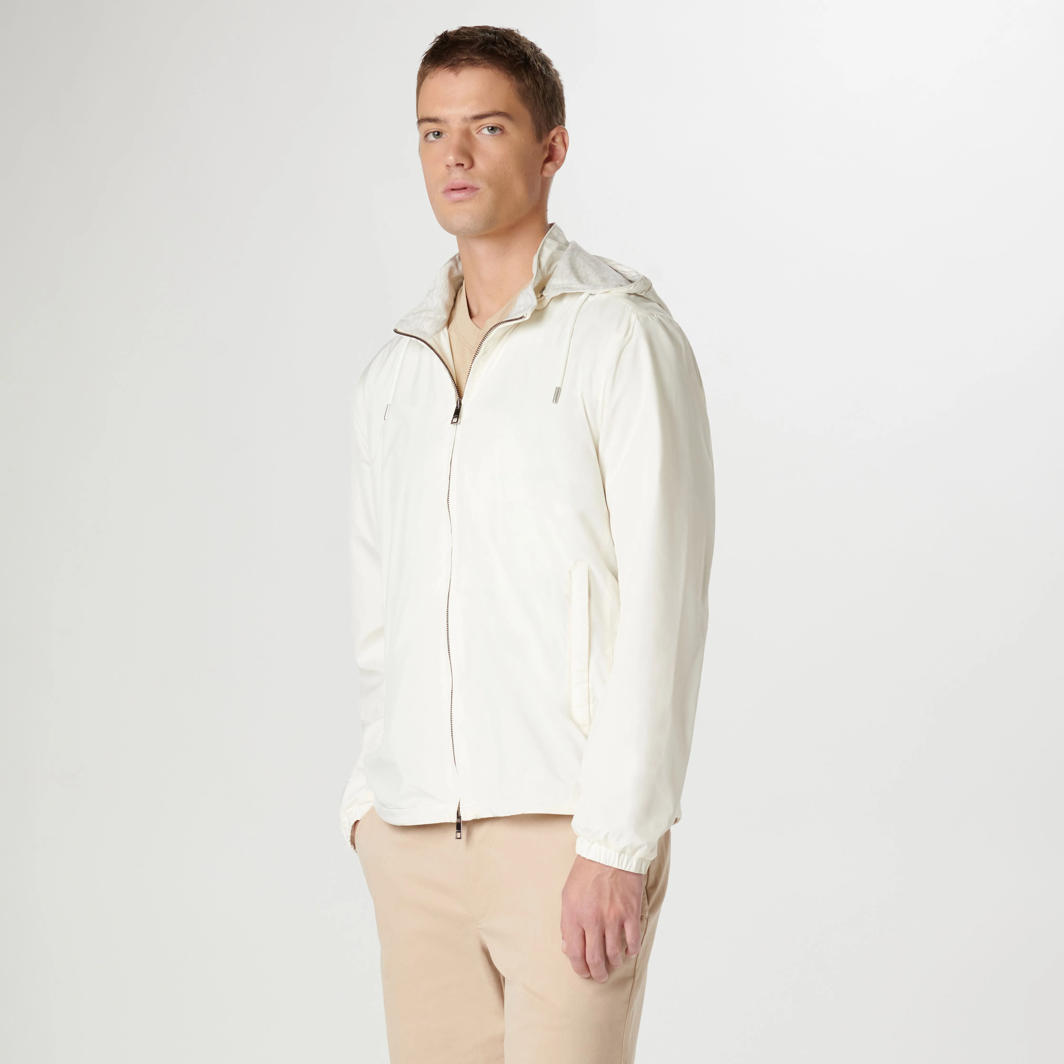 Windbreaker with Detachable Hood