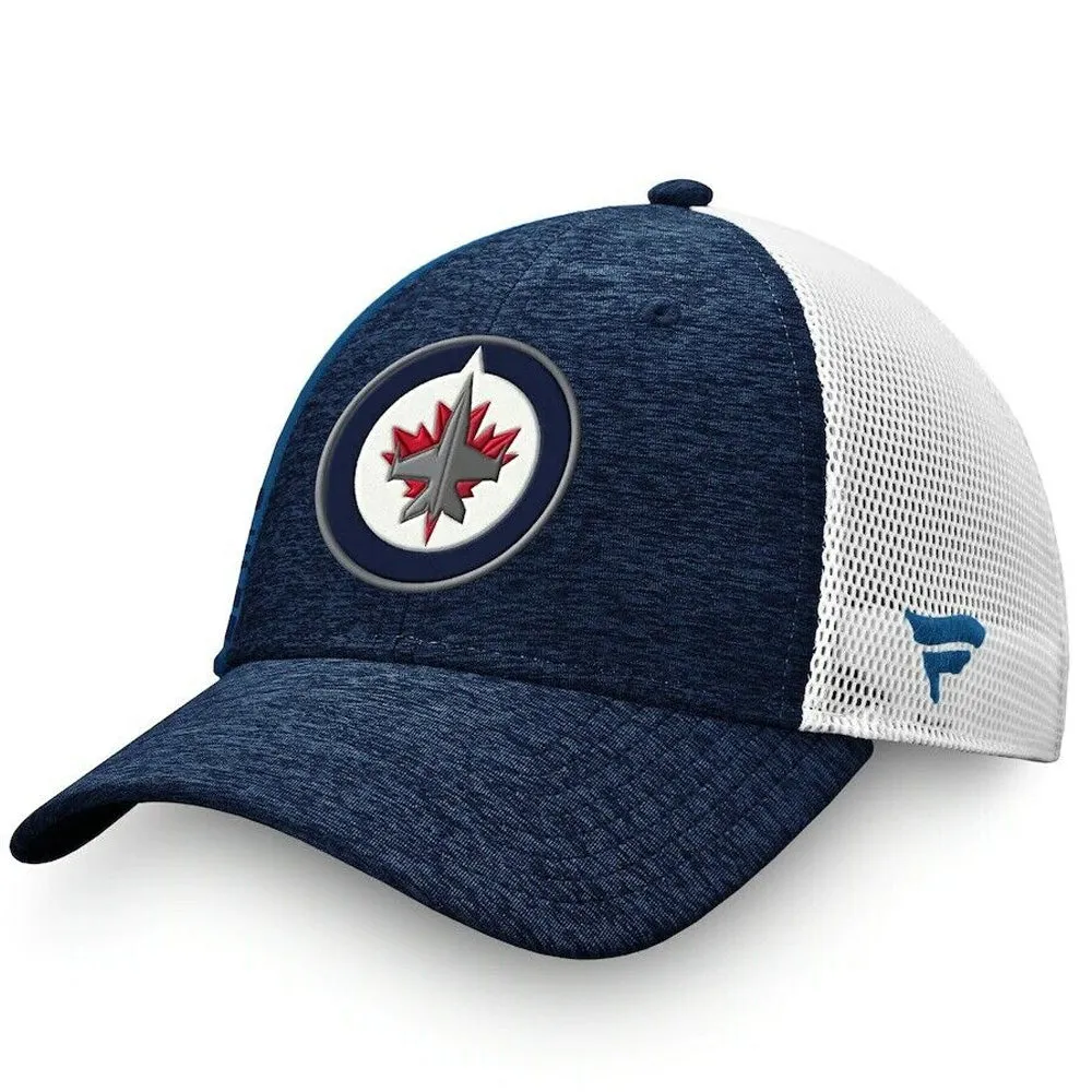 WINNIPEG JETS FANATICS MEN'S AUTHENTIC PRO LOCKER ROOM STRUCTURED ADJUSTABLE MESH HAT