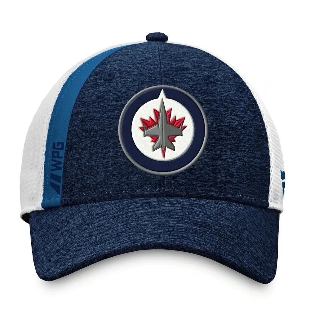 WINNIPEG JETS FANATICS MEN'S AUTHENTIC PRO LOCKER ROOM STRUCTURED ADJUSTABLE MESH HAT