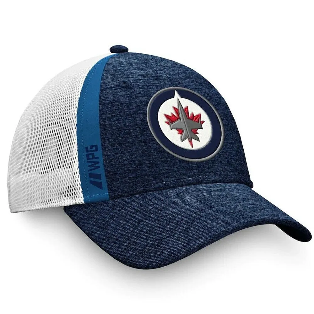 WINNIPEG JETS FANATICS MEN'S AUTHENTIC PRO LOCKER ROOM STRUCTURED ADJUSTABLE MESH HAT