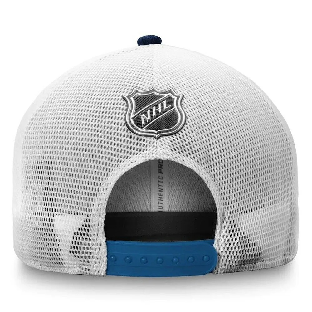 WINNIPEG JETS FANATICS MEN'S AUTHENTIC PRO LOCKER ROOM STRUCTURED ADJUSTABLE MESH HAT