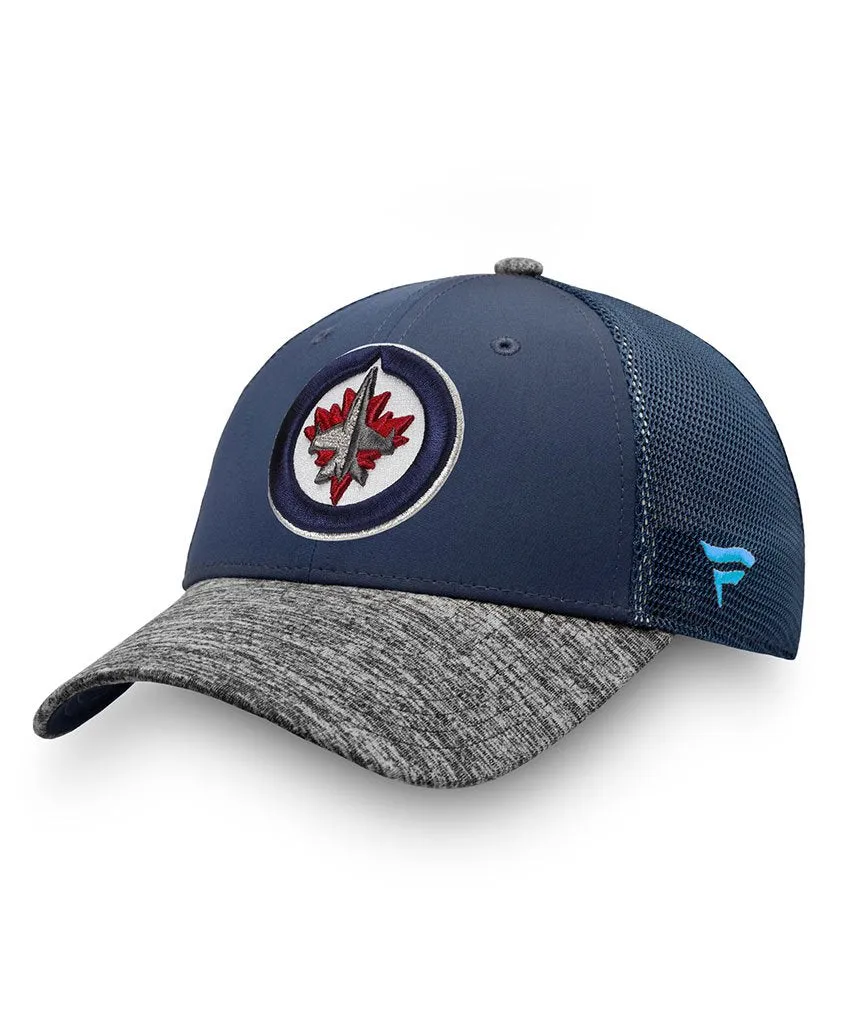 WINNIPEG JETS FANATICS MEN'S SECOND SEASON STRUCTURED ADJUSTABLE MESH HAT