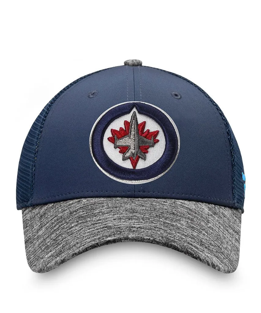 WINNIPEG JETS FANATICS MEN'S SECOND SEASON STRUCTURED ADJUSTABLE MESH HAT